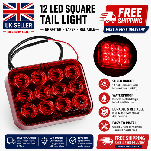 Led rear trailer fog - trailer, light