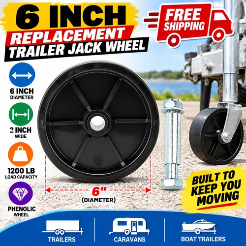 Inch trailer jack wheel - 6,